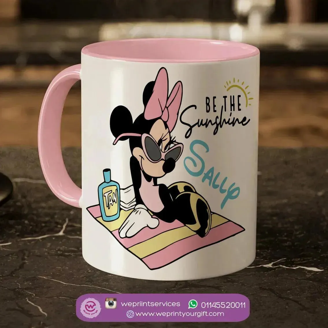 Mug-Colored Inside- Minnie Mouse