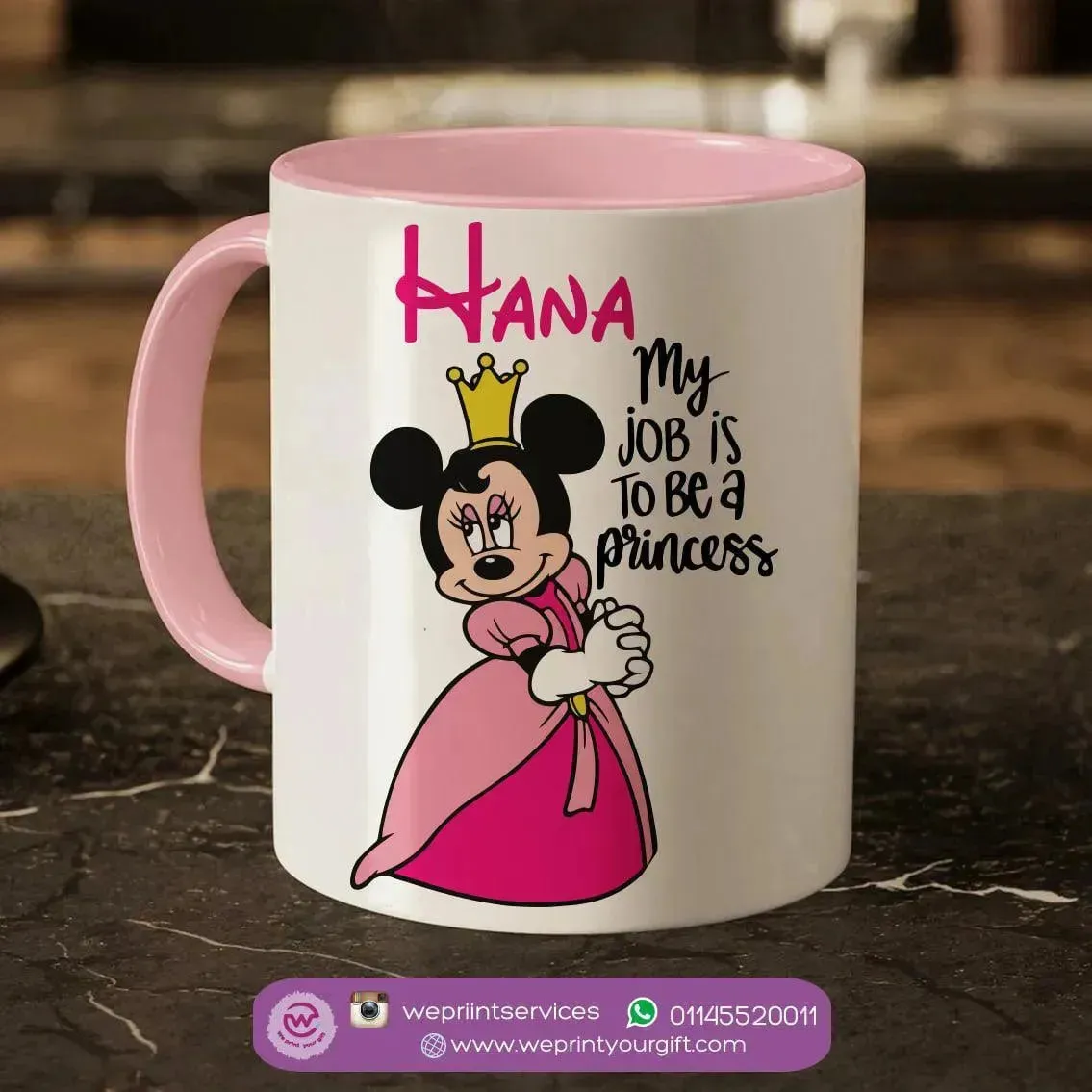 Mug-Colored Inside- Minnie Mouse