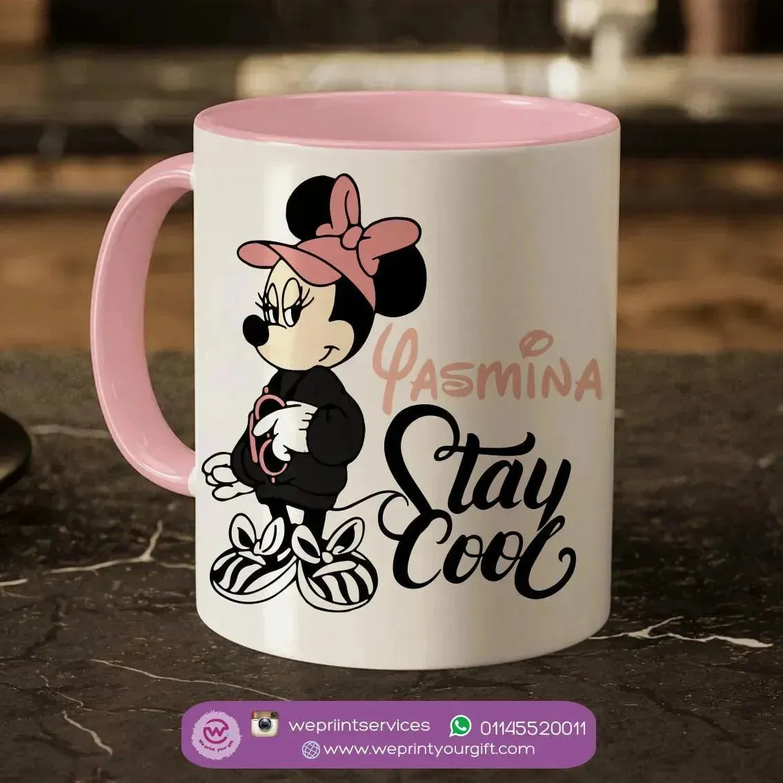 Mug-Colored Inside- Minnie Mouse