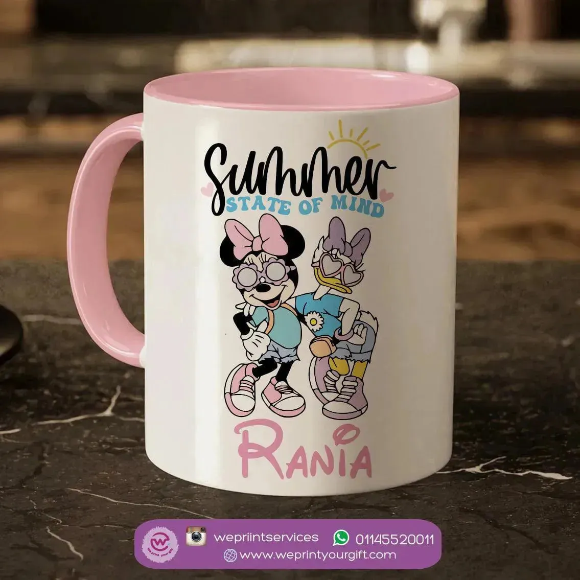 Mug-Colored Inside- Minnie Mouse