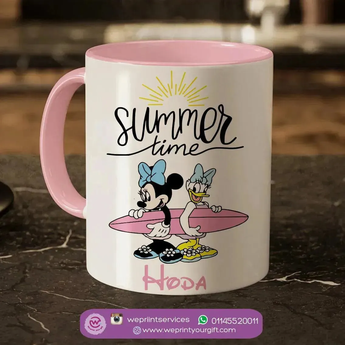 Mug-Colored Inside- Minnie Mouse