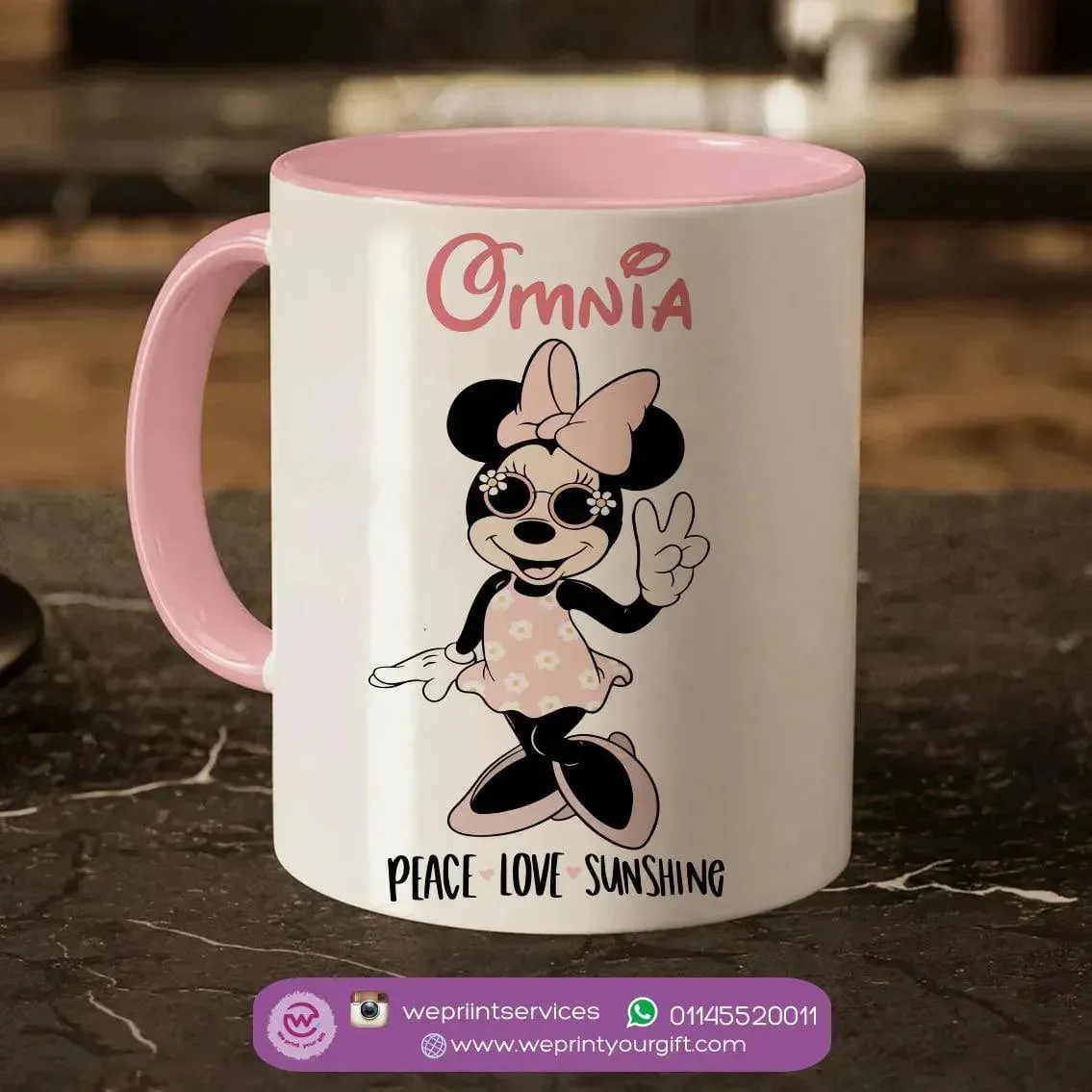 Mug-Colored Inside- Minnie Mouse