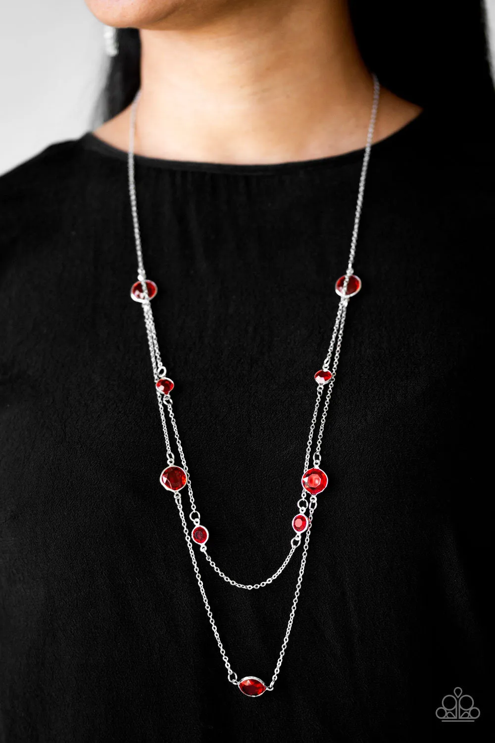 Paparazzi Raise Your Glass - Red Necklace