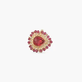 Pear Nakshatra CZ Ring