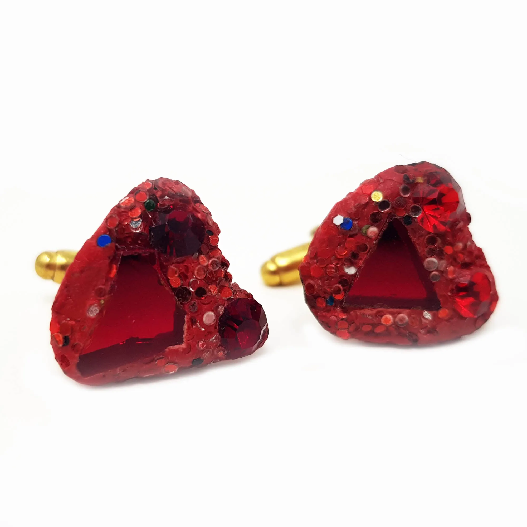 RED HEART CUFFLINKS