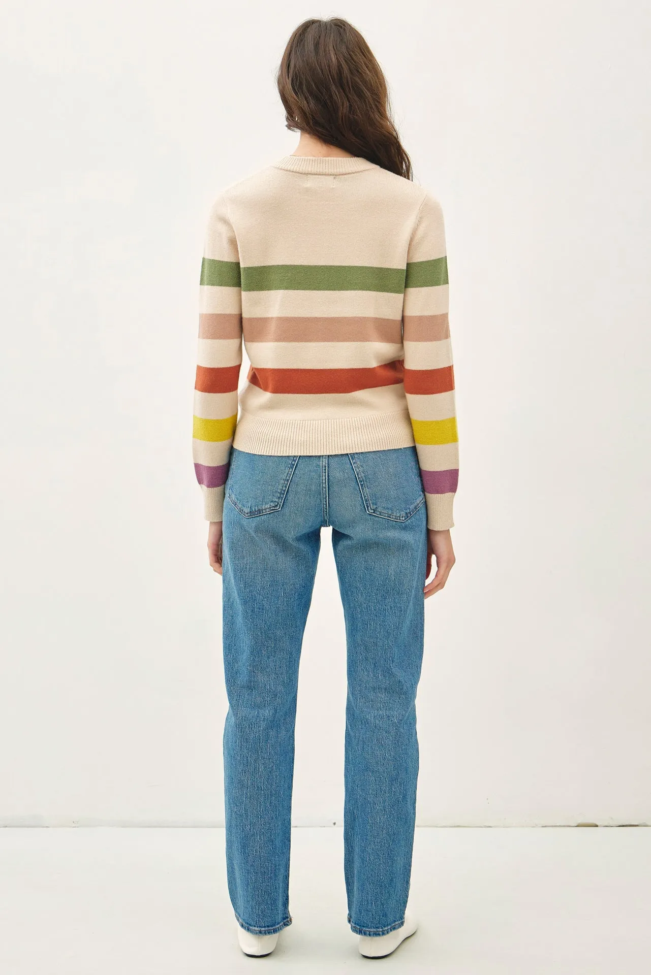 Skye Sand Striped Pullover