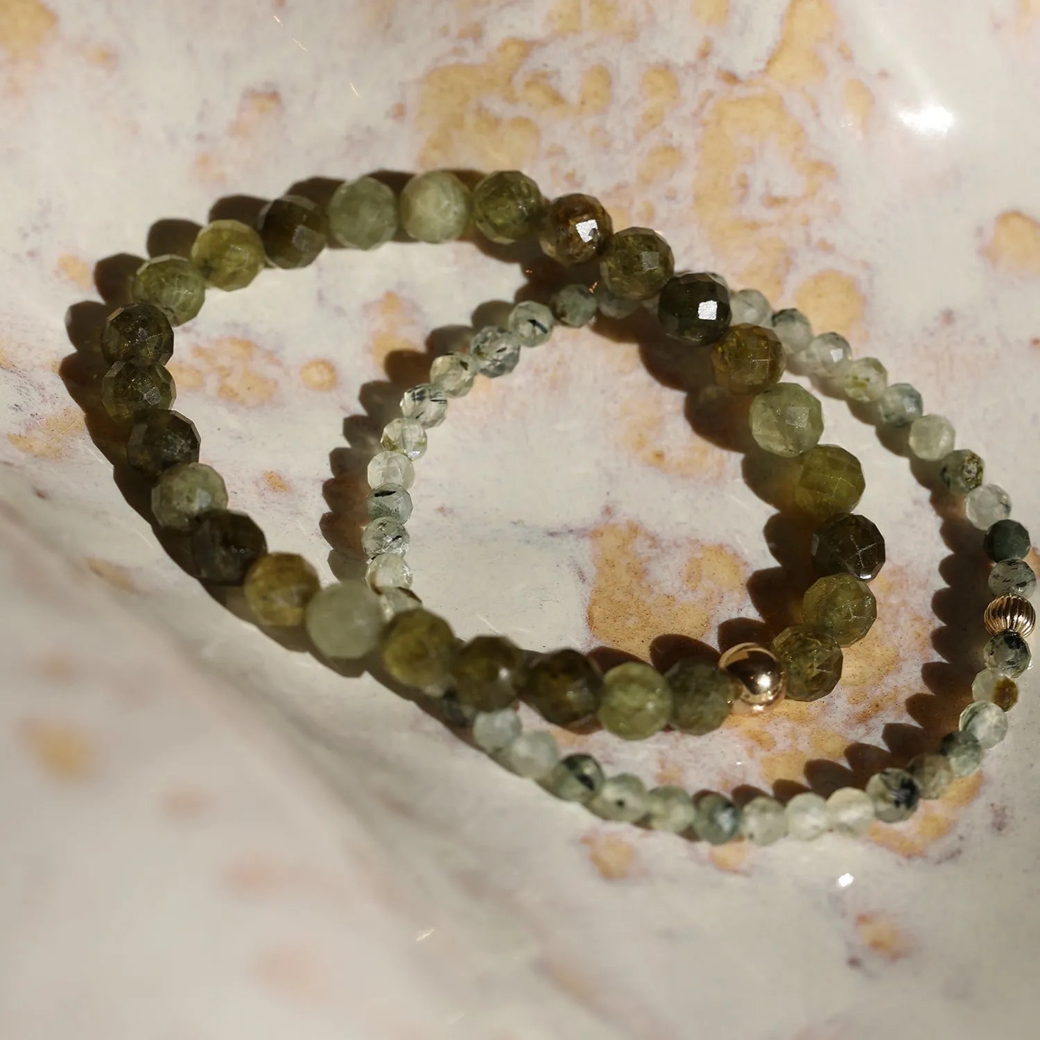 Social Mini Bracelet | Prehnite