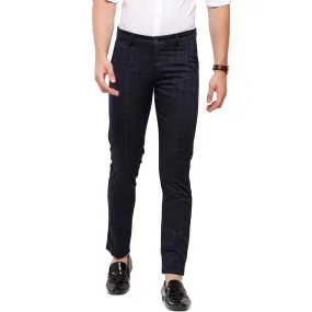 Swiss Club Mens Navy Solid Slim Fit Trousers (T-SC-38 A-NAV-CF-LY)