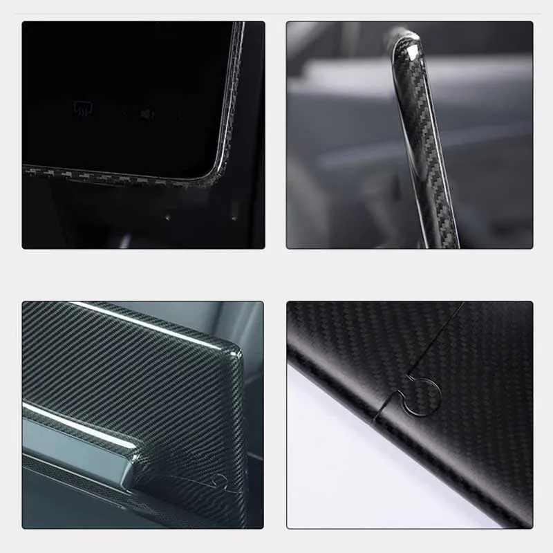 TAPTES® Genuine Carbon Fiber Center Control Screen Back Cover for Tesla Model 3/Y 2018-2023 2024