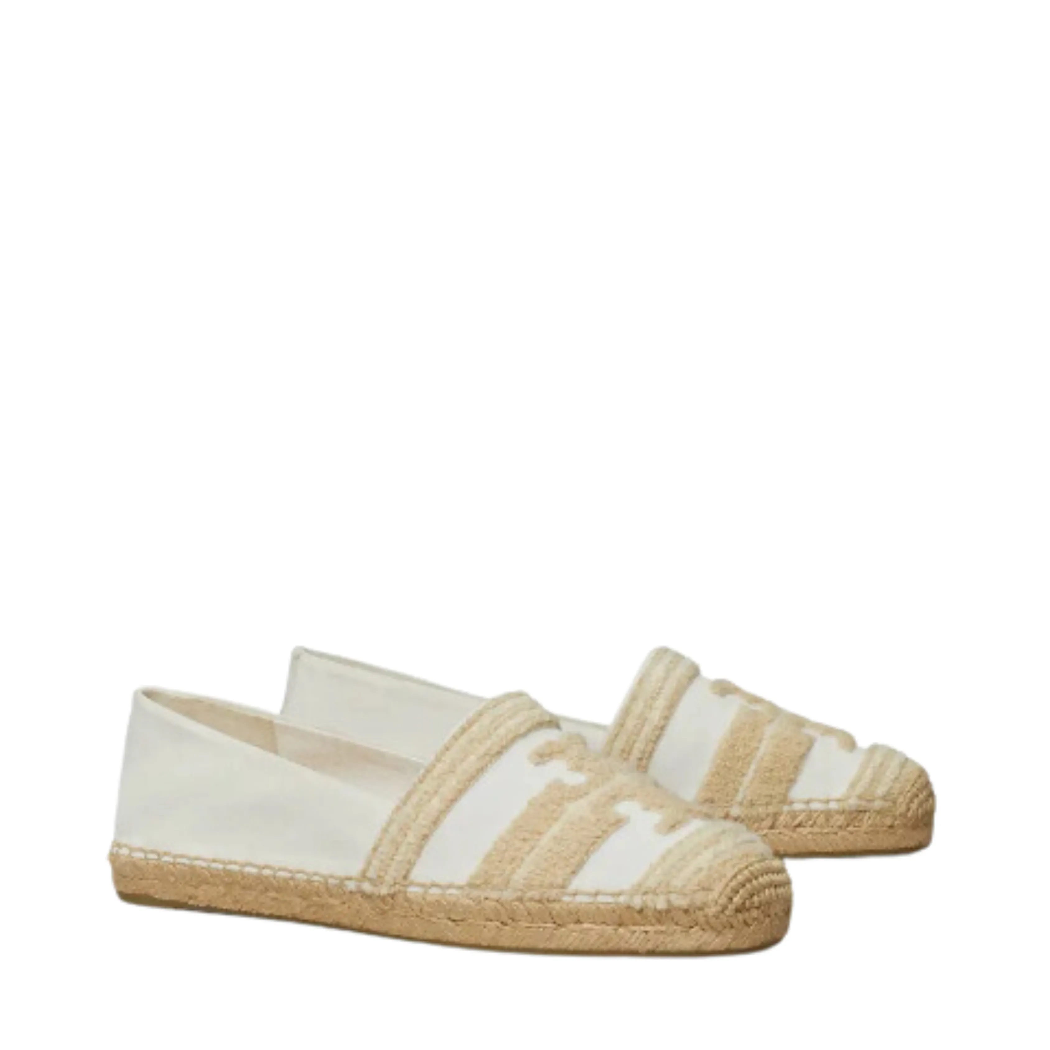 Tory Burch Double T Espadrille - Natural