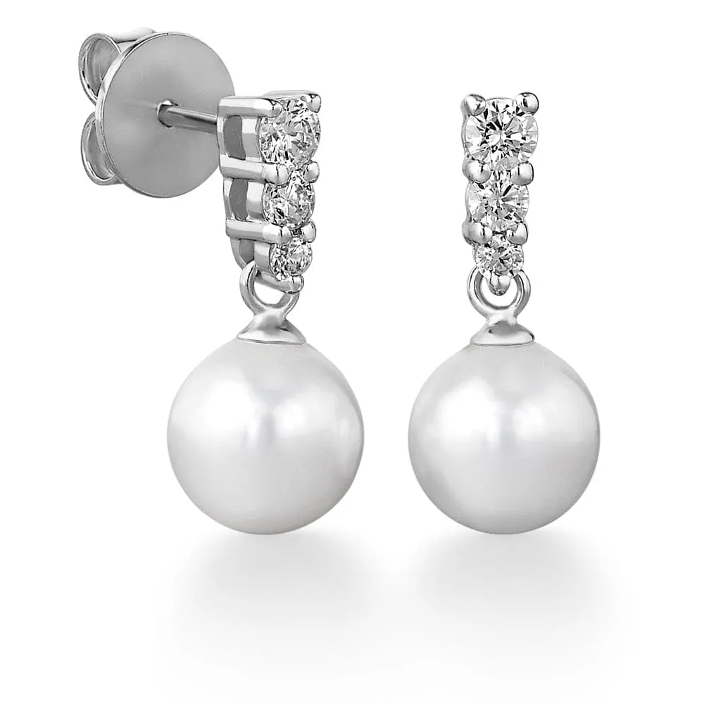 Trilogy Pearl Earrings