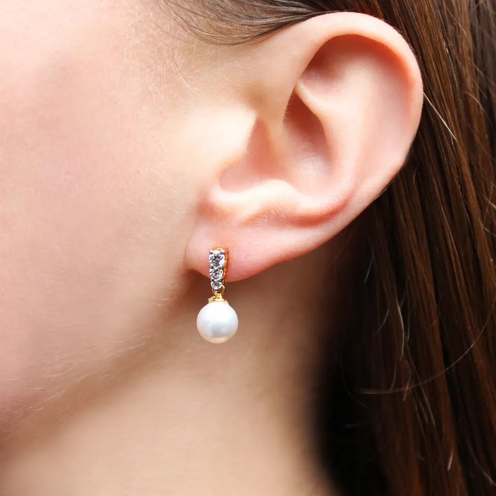 Trilogy Pearl Earrings