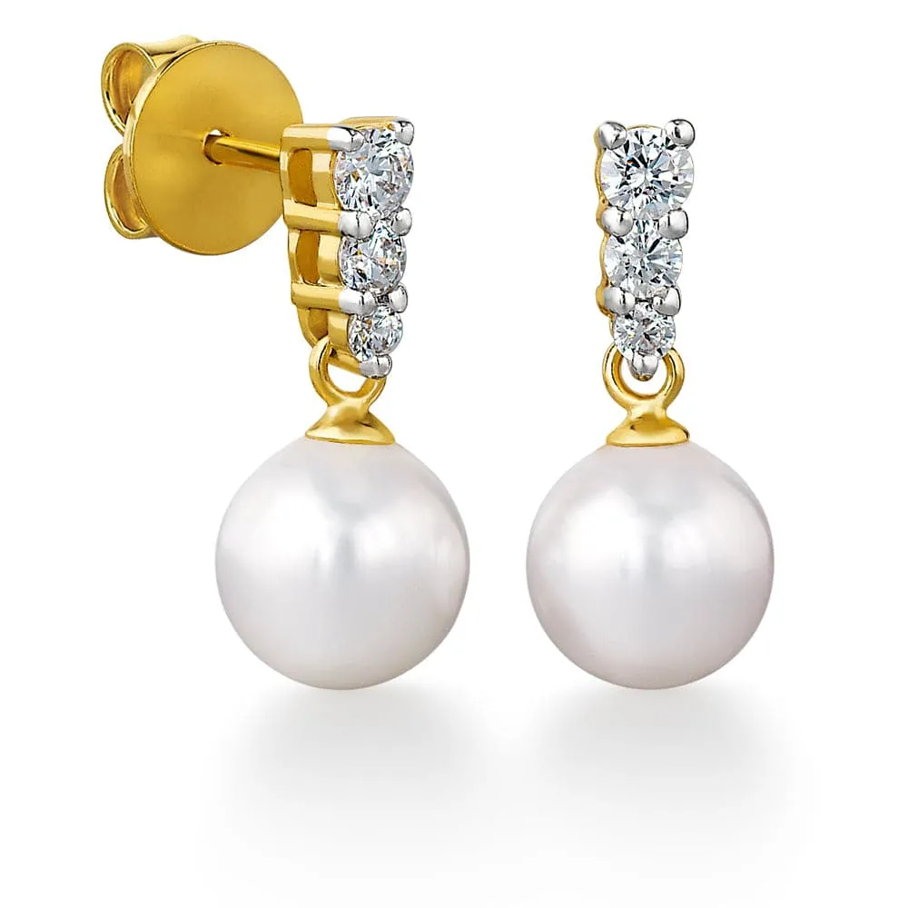 Trilogy Pearl Earrings