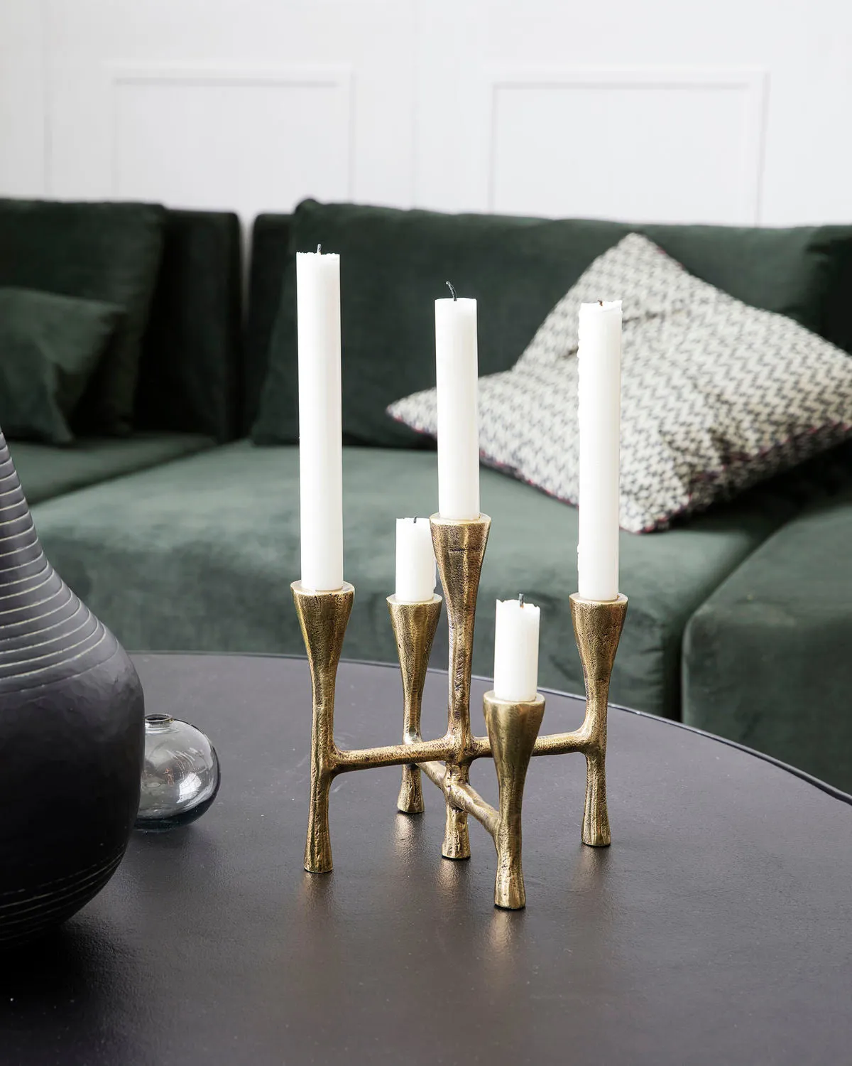 Tristy Brass Candle Stand