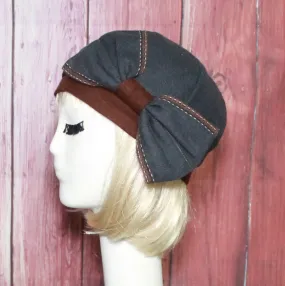 Vintage Wool Beret Bow