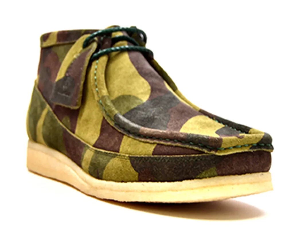 Walkers Green Camouflage Mens Casual Shoe - British Collection